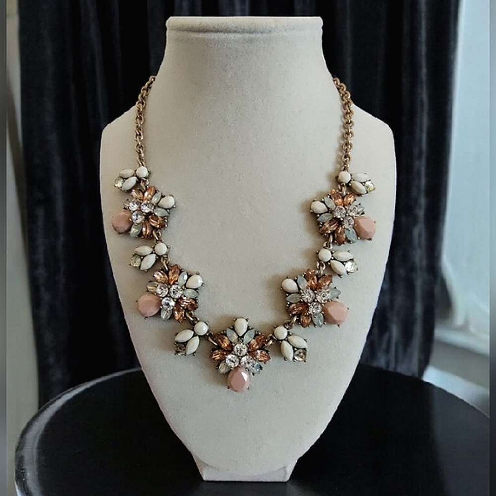 Vintage-Inspired Statement Floral Necklace